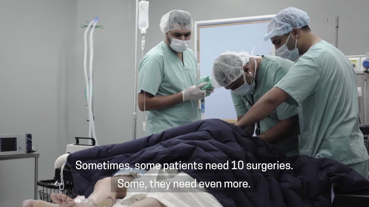 MSF specialised limb reconstruction unit in the north of Gaza, Palestine - YouTube